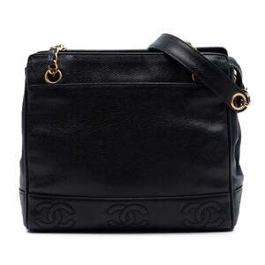 Chanel Vintage Stitched Cc Shoulder Bag #260245C24B